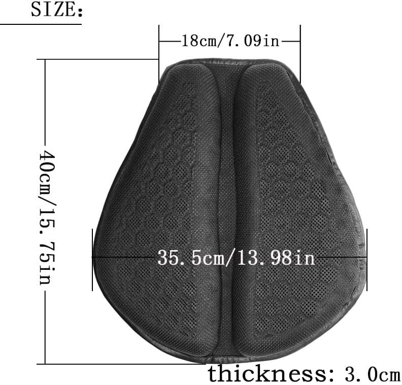 Motorcycle Seat Cover for Can-Am Spyder F3 2010-2026,Foldable Gel Cushionlycra Fabric with Air Ducts Shock Absorption Breathable and Wear-Resistant