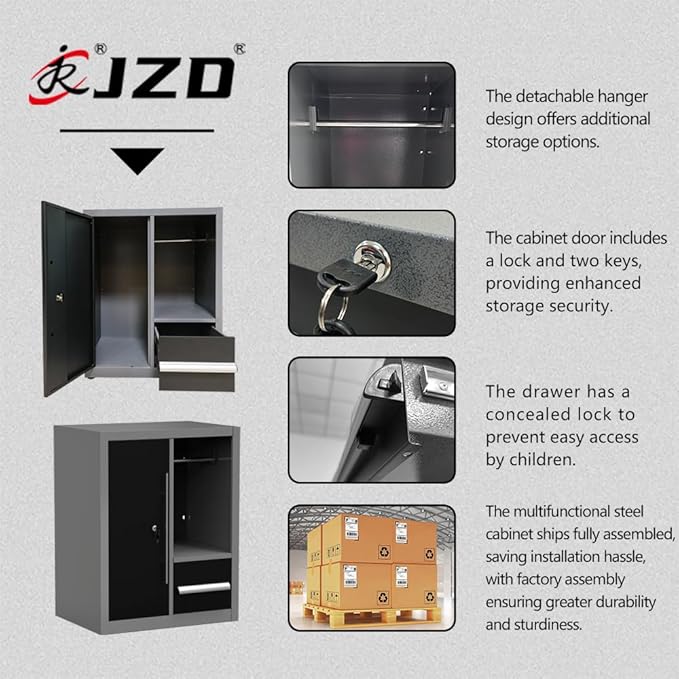 JZD Garage Storage Cabinet System Workbench Set Workshop - Image 8