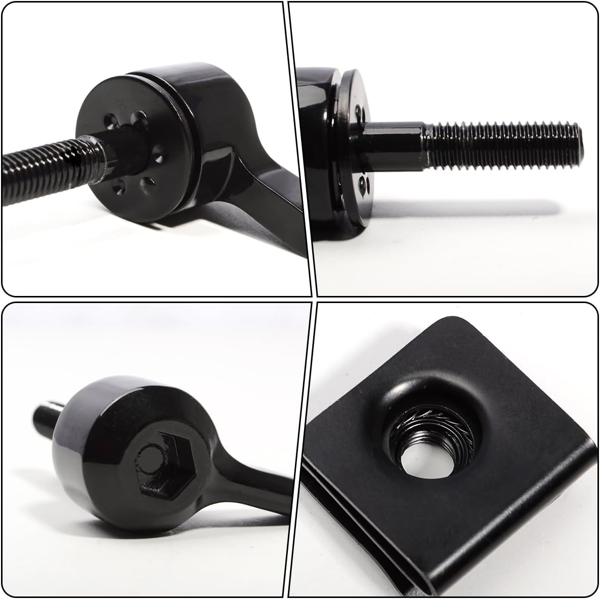 Saddlebag Mount Kit, Set of Hard saddlebag Lever Lock mounting for Harley 1993-later All Touring Models FLT FLHT FLHTCU FLHRC Road King Street Glide Electra Glide,Black