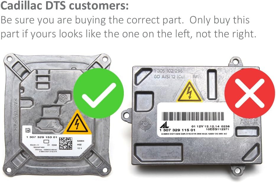 Replacement Xenon HID Ballast for BMW, Mini, Audi, Cadillac with AL 307 329 153 and 307 329 193 Headlight Control Unit Module 63117182520, 25806714