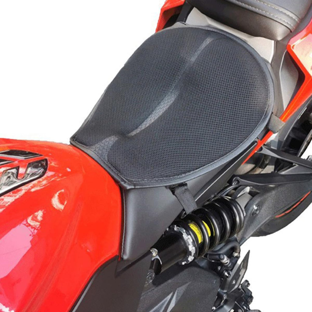 Breathable Motorcycle Seat Cushion Pad with Shock Absorption, Universal Four-Season Motorbike Seat Cover for Electric and Standard Motorcycles
