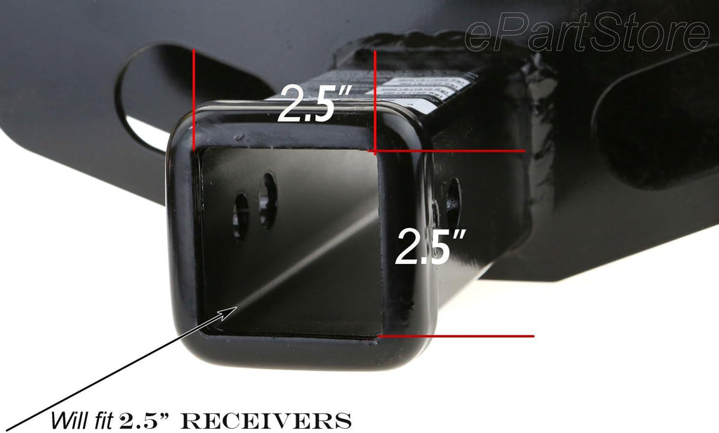 2.5" Heavy Duty 2 1/2" Trailer Hitch Cover Cap Plug Fits 2.5" Receivers