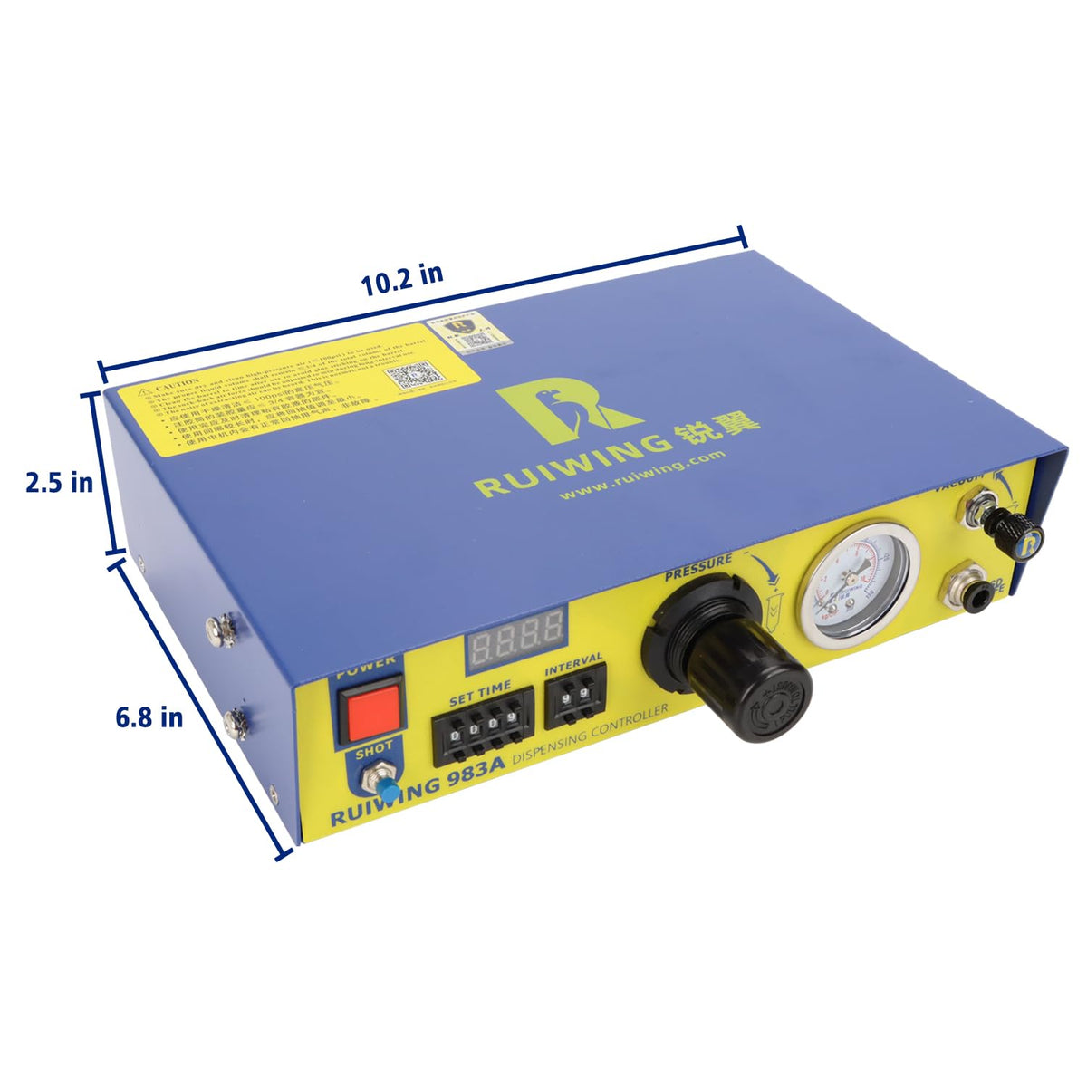 983a auto glue dispenser ac 110v automatic/semi-automatic solder shown in use