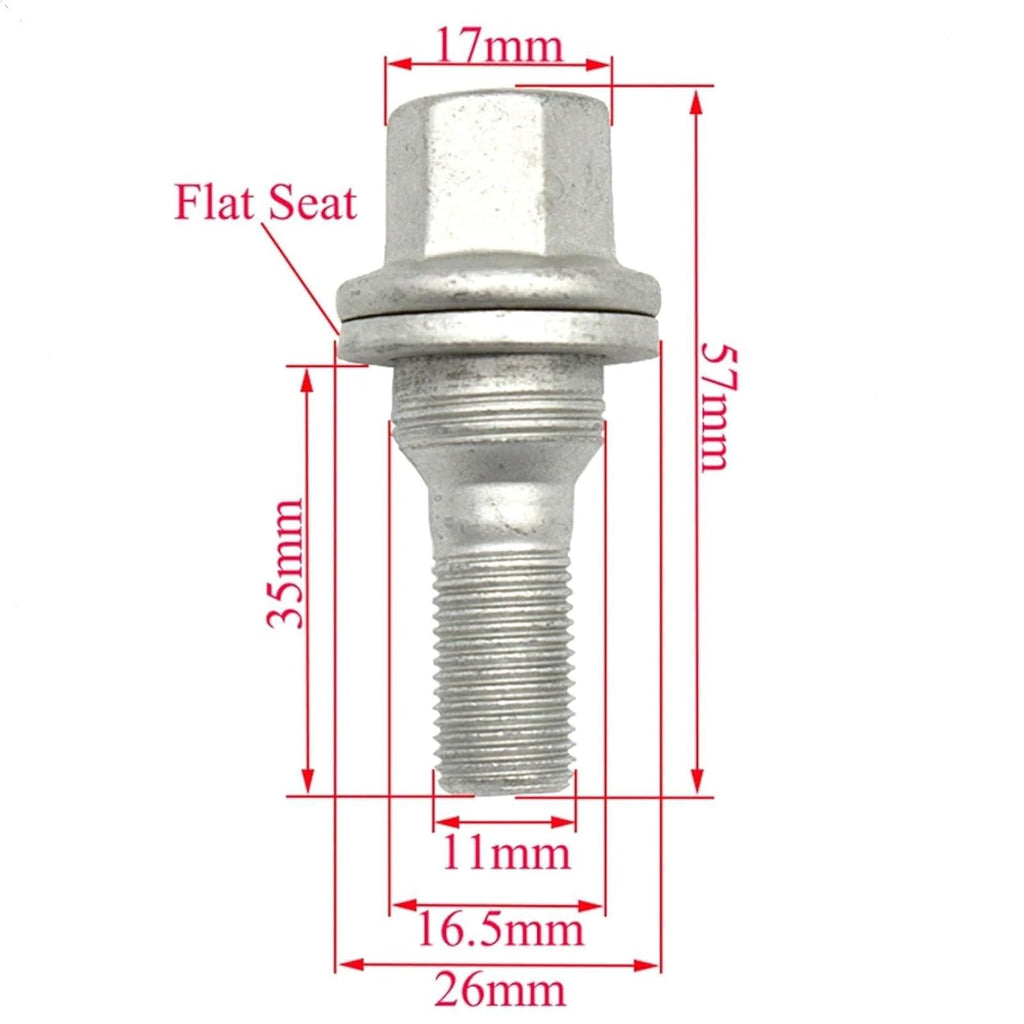 Car Wheel Studs Compatible with Peugeot for 1007 2005 2006 2007 2008 2009 for 3008 2009-2016 OEM 9644576680 4Pcs Car Tire Wheel Studs Bolts Nuts