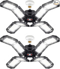 2 Pack LED Garage Light, Super Bright Screw in E26/E27 Ceiling Shop Work Lamp by PINSAI