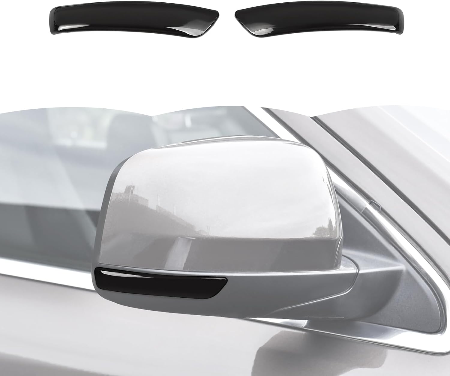 RT-TCZ Smoked Black Rearview Mirror Turn Signal Light Cover Trim Decoration Exterior Accessories for Jeep Grand Cherokee 2011-2020,for Dodge Durango 2011-2016