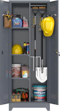 GREATMEET 65" H Metal Garage Storage Cabinets by GREATMEET