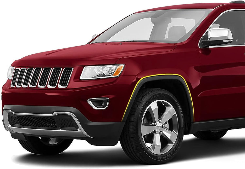 JOLONG Front Pair Fender Flares for Jeep Grand Cherokee 2011-2016 | Textured Black Wheel Arch Trim Molding Driver & Passenger Side Replacemnet for CH1291106 1MP38RXFAE CH1290106 1MP39RX