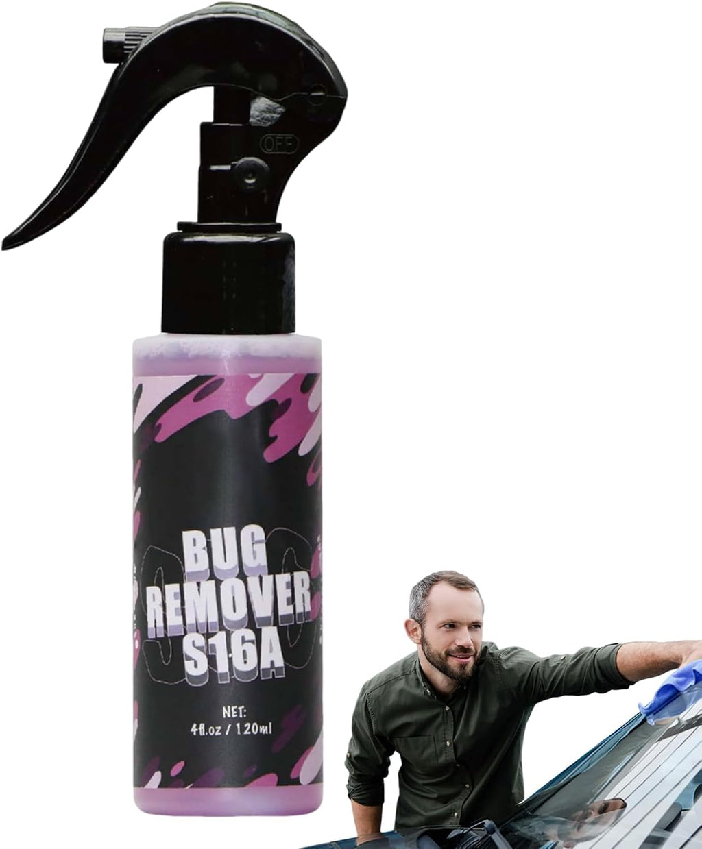 Tar Remover for Cars | Windshield Washer Fluid Concentrate,120Ml Quick-Dissolving Detailing Cleaner for Truck Body Panels Auto Trim Windshield Automotive Vehicle