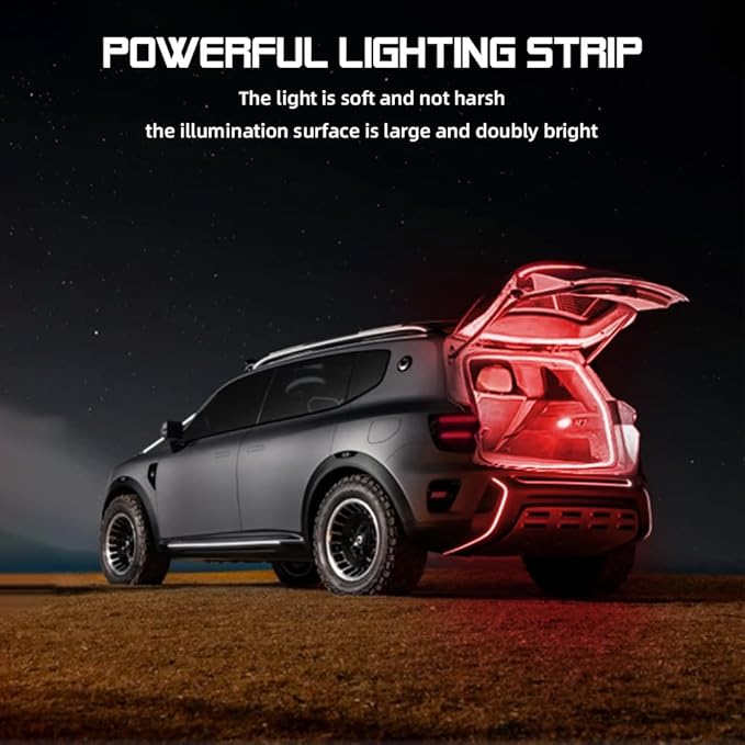 Car LED Strip Light For Trunk, 79Inch IP67 Silicone Waterproof Neon Light Strip - Image 5