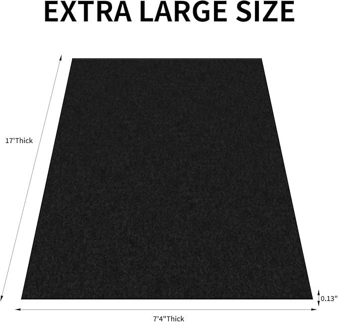 17' x 7'4" Oil Spill Mat, Garage Floor Mat, Premium Absorbent Oil Pad, - Image 3