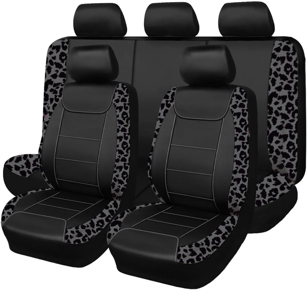 flying banner carbon fiber leather vehicle seat covers, main product view