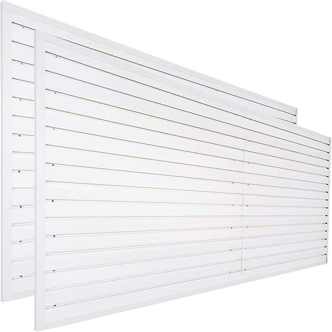 Slat Wall Paneling Garage Wall Organizer, Slat Board PVC Wall Panels Garage by FRAYSCENT