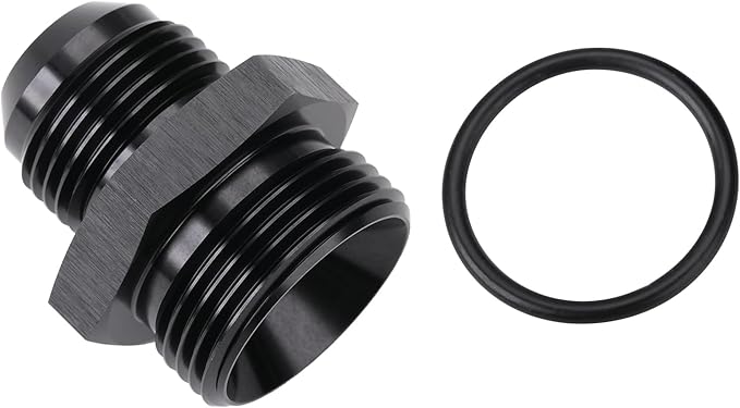 12AN Male Flare to 16AN ORB O-ring Boss Fuel Pump Rail Adapter Fitting Aluminum - Image 3