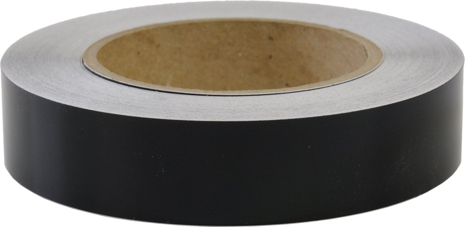 Solid Stripe for Auto Truck Boat - 3mil Vinyl - 3/4" x 50' - Black