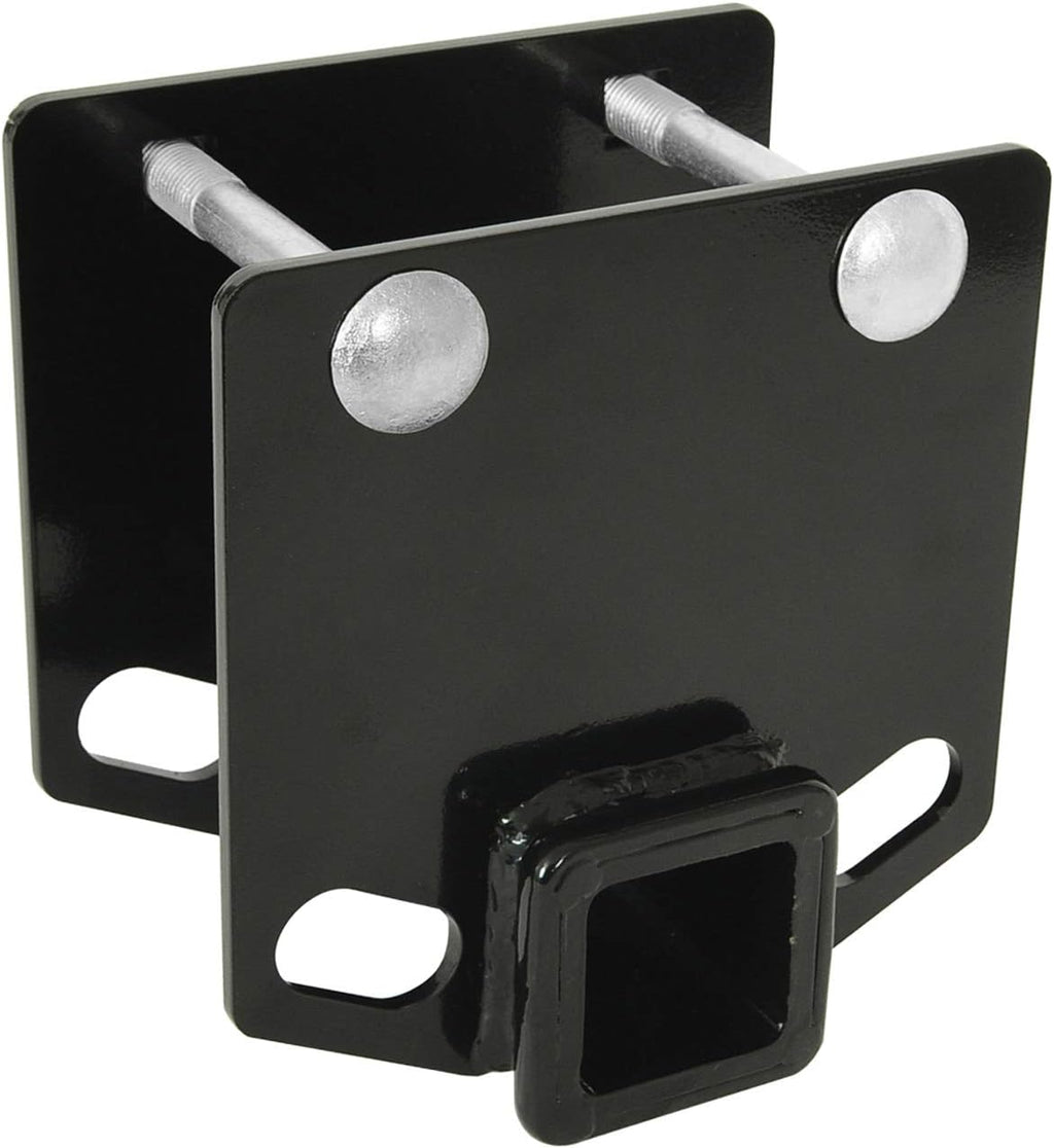 EAG RV Bumper Hitch 2 inches Receiver Adapter for 4 x 4 inches Square Bumper Beam Level Trailer Towing