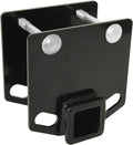 EAG RV Bumper Hitch 2 inches Receiver Adapter for 4 x 4 inches Square Bumper Beam Level Trailer Towing