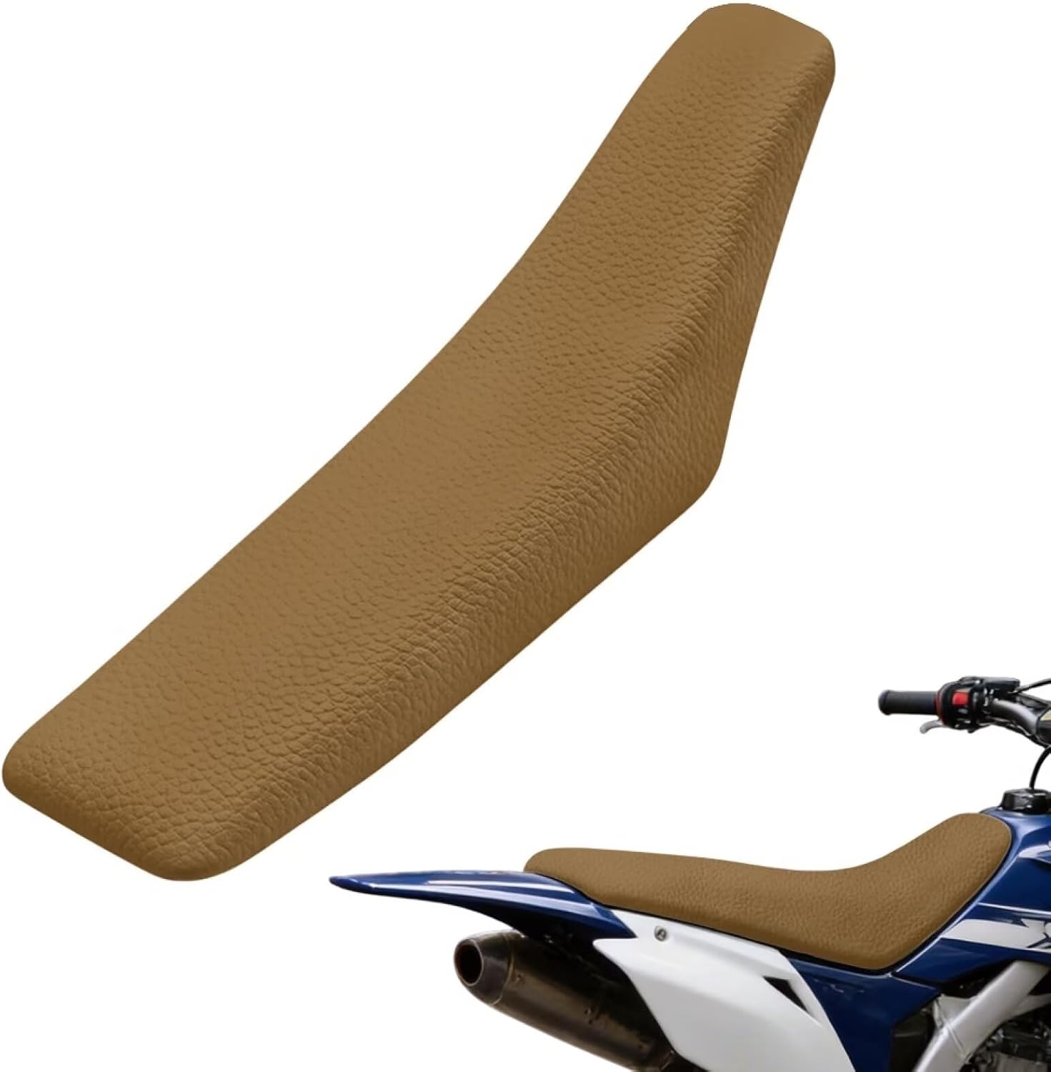 Brown Dirt Bike Seat Cover Universial Seat Cover for Dirt Bike Easy to Clean for CR125R CR250R CRF250R CRF450R YZ125 YZ250F YZ450F KX250F Ebike Dirt Pit Bike