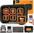 Auxbeam 6 Gang Switch Panel Bluetooth RGB AR-600 by Auxbeam