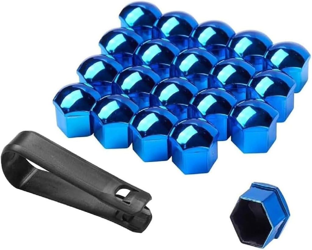 20pcs Wheel Nut Covers for Hyundai Tucson Ibrida 2022-2026, Bolt Caps Hub Screw Cover Caps Hub Screw Protectors Accessories,B/19mm-A/Blue