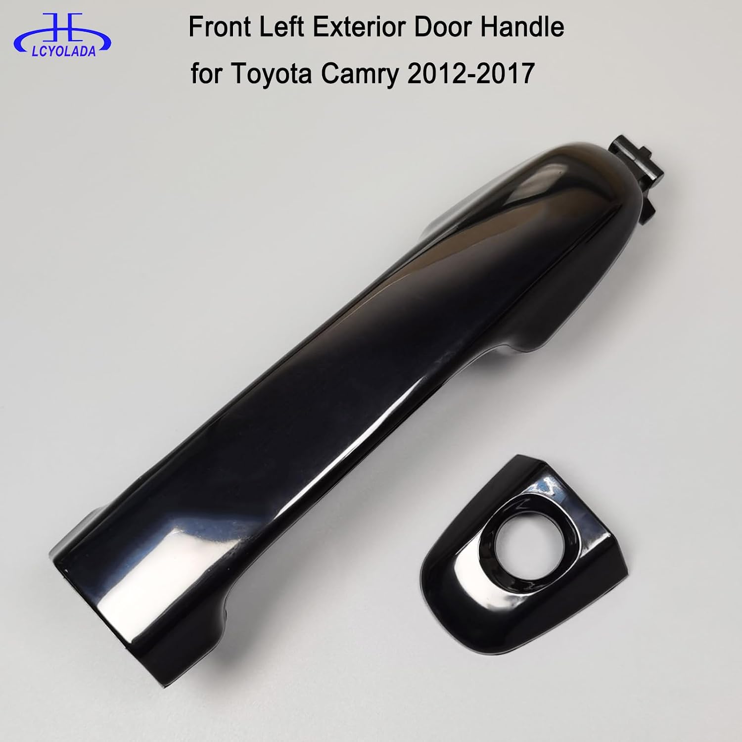 Exterior Door Handle Front Left Driver Side Compatible with Toyota Camry 2012-2017, Black