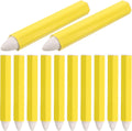 12pcs Waterproof Yellow Tire Marker Pens Smooth Marking and Anti-slip Barrel, Wax and Plastic Material for Tire Repair Work and Logistics Work