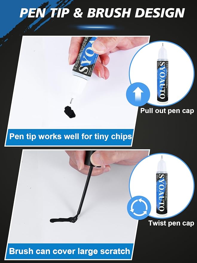 SYOAUTO Silver Touch Up Paint for Cars, Auto Touch Up Paint Silver Scratch - Image 5