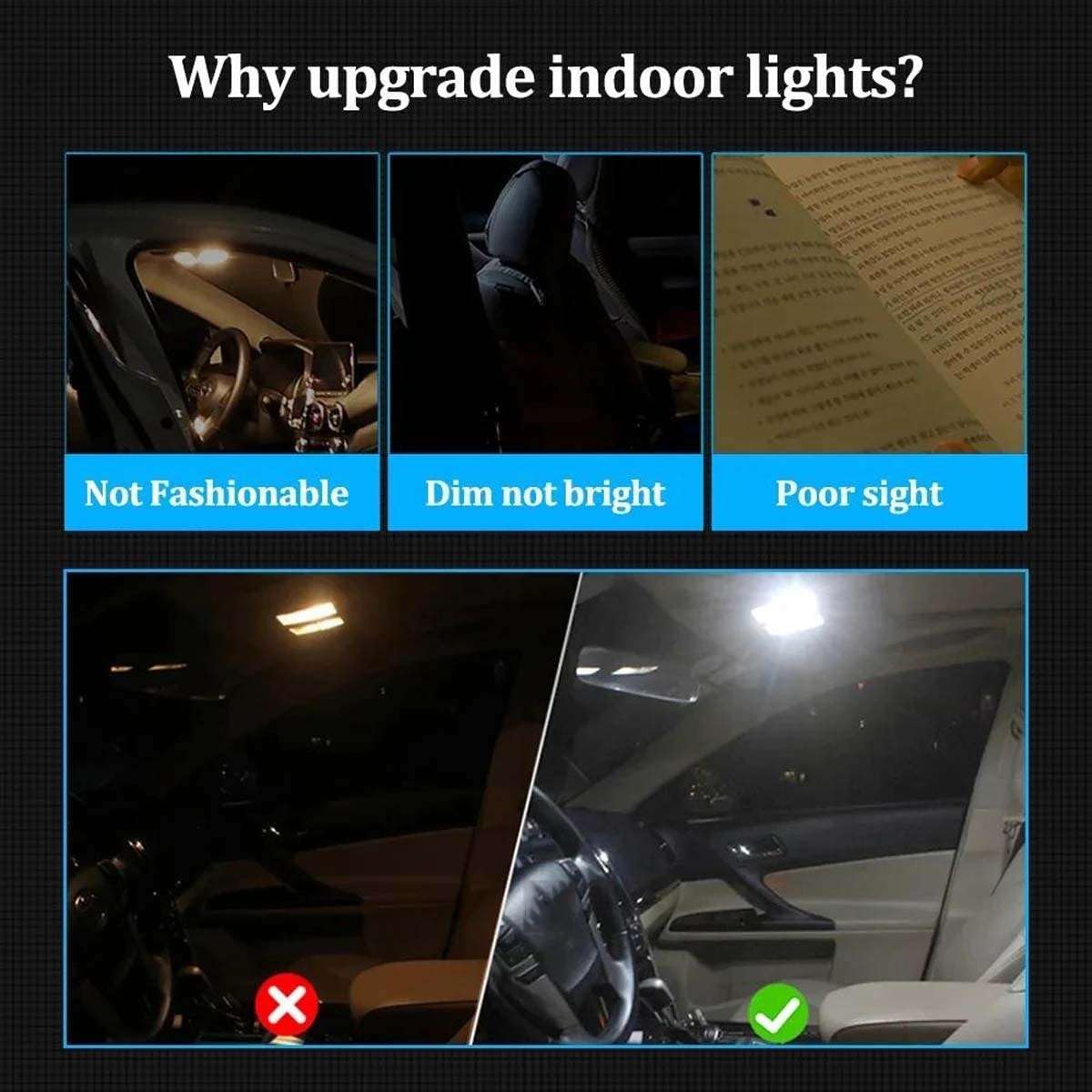 Car LED Interior Light, for Audi TT MK1 MK2 8J 8N 1999 2000 2007 2008 2010 2011 2012 2013 2014 Accessories