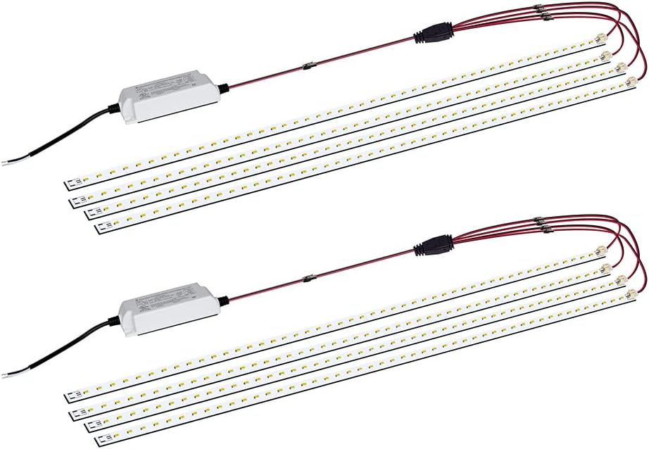 2Pack LED Troffer Retrofit Kit 2x4 FT Magnetic, 72W,5000K, Without Cover