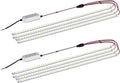 2Pack LED Troffer Retrofit Kit 2x4 FT Magnetic, 72W,5000K, Without Cover