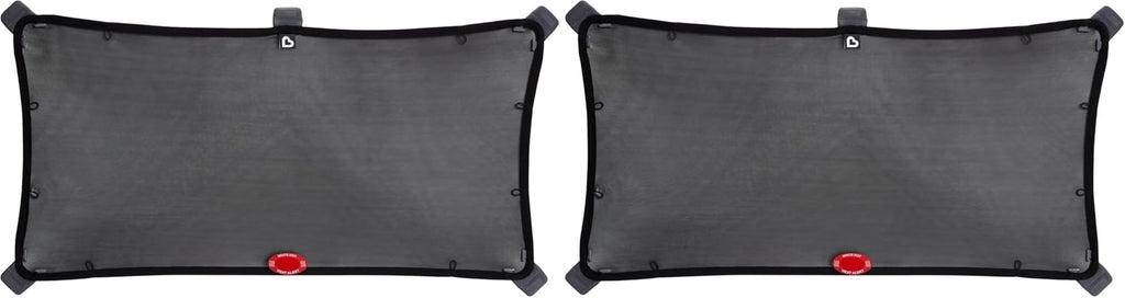 Munchkin® Brica® Magnetic Stretch to Fit™ Car Window Shade for Baby, Side Window Sun Shade, Black, 2 Pack
