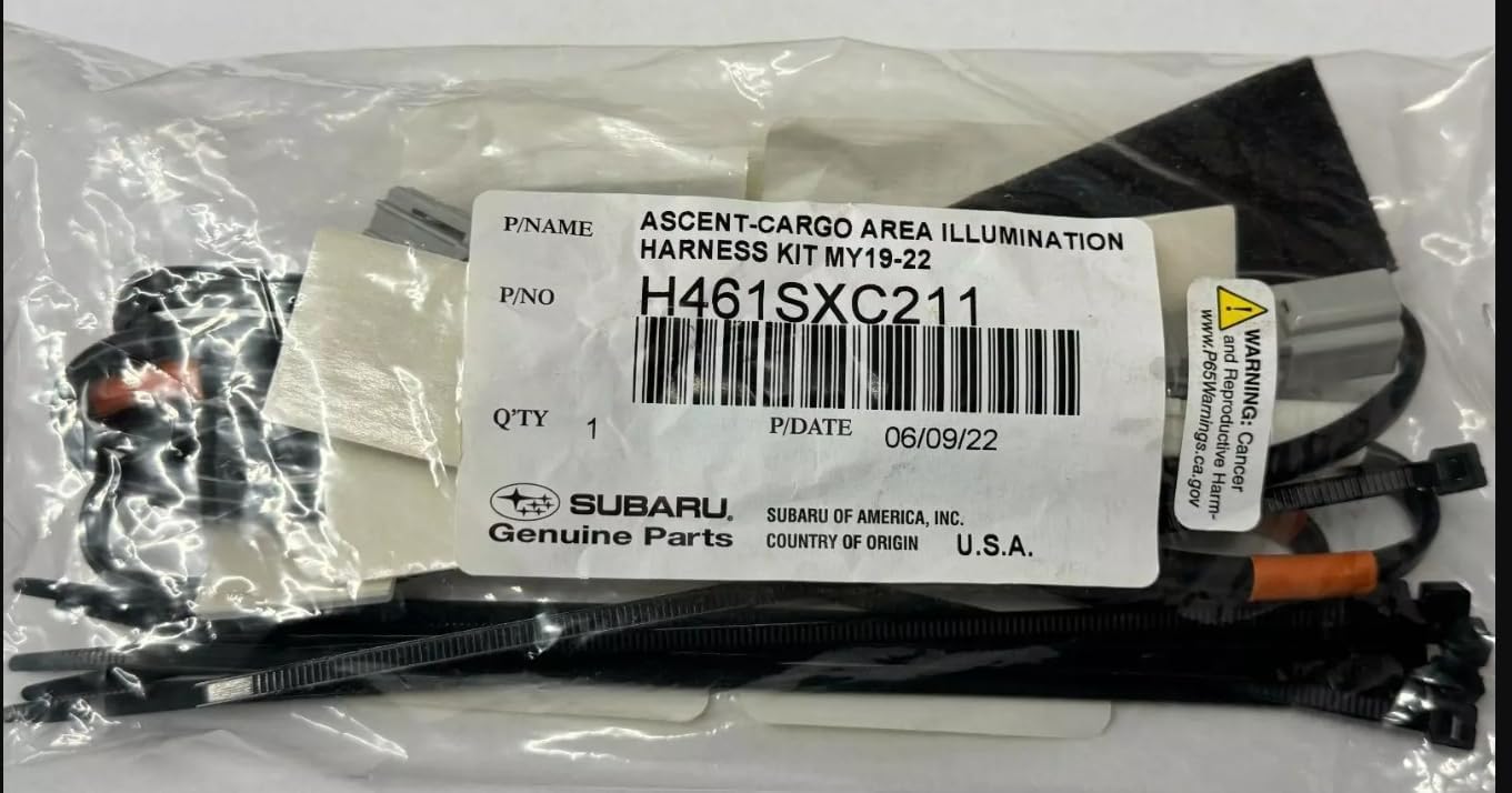Subaru 2019-2022 Ascent Cargo Area Rear LED Light Harness H461SXC211 Genuine for Ugrade Lamp Kit