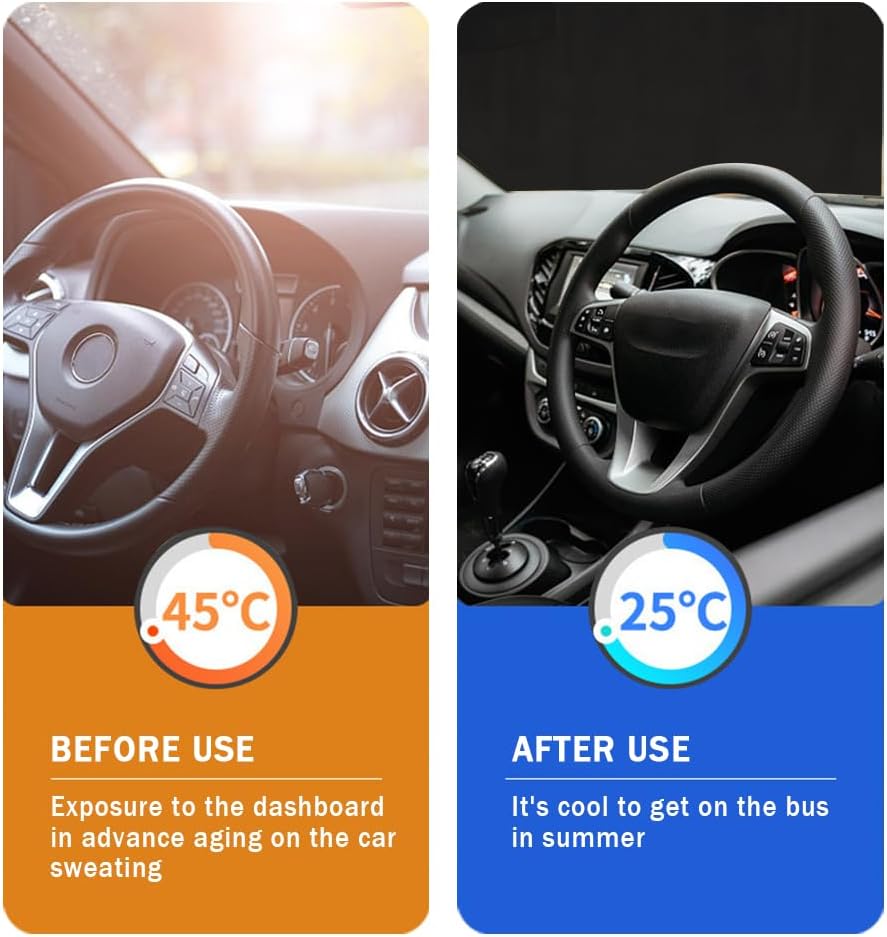 Car Windshield Sun Shade,Foldable Car Shade Umbrella for Blocking Sunlight & Insulating Heat,Portable Windshield Cover Sun Shades Cars Interior Accessories for Cars SUVs