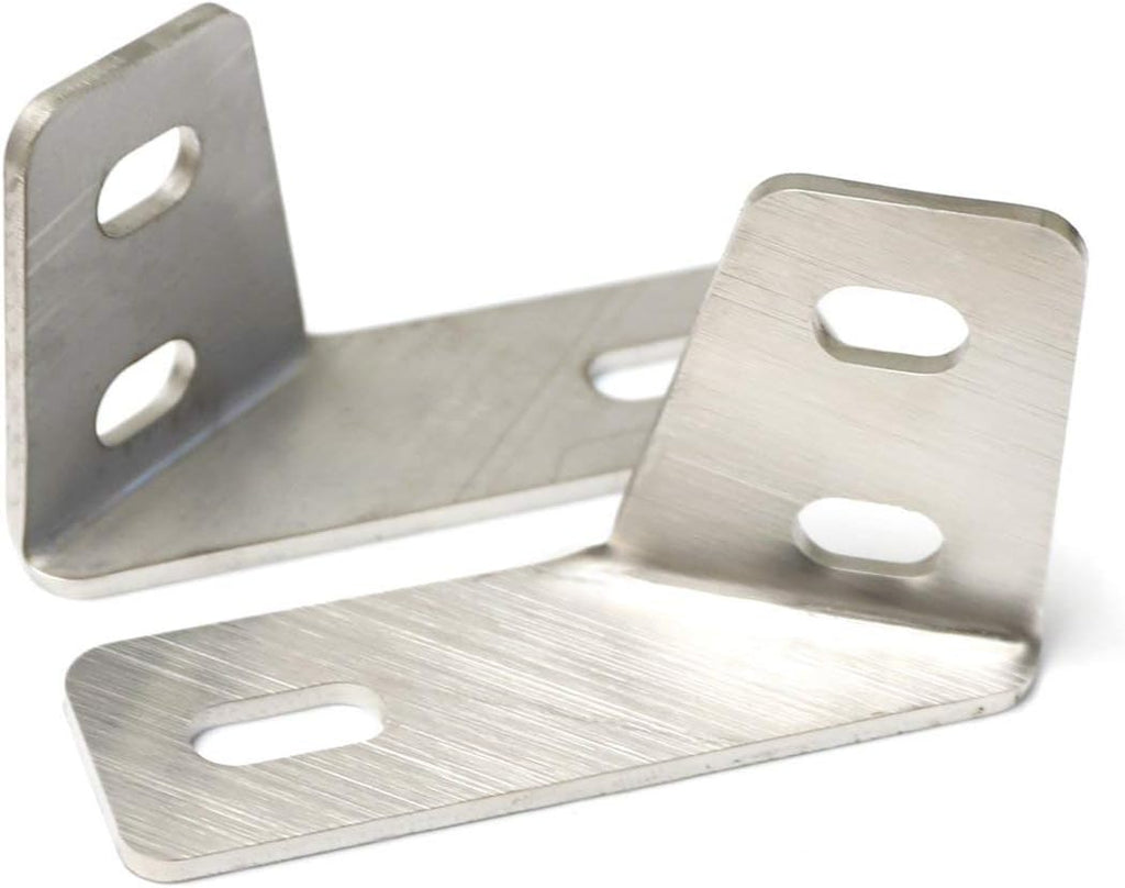 iJDMTOY 2pc Heavy Duty Stainless Steel Saddlebag Rail Support Bracket Struts Repair Kit Compatible with 1985-2008 Harley Davidson Touring Motorcycle