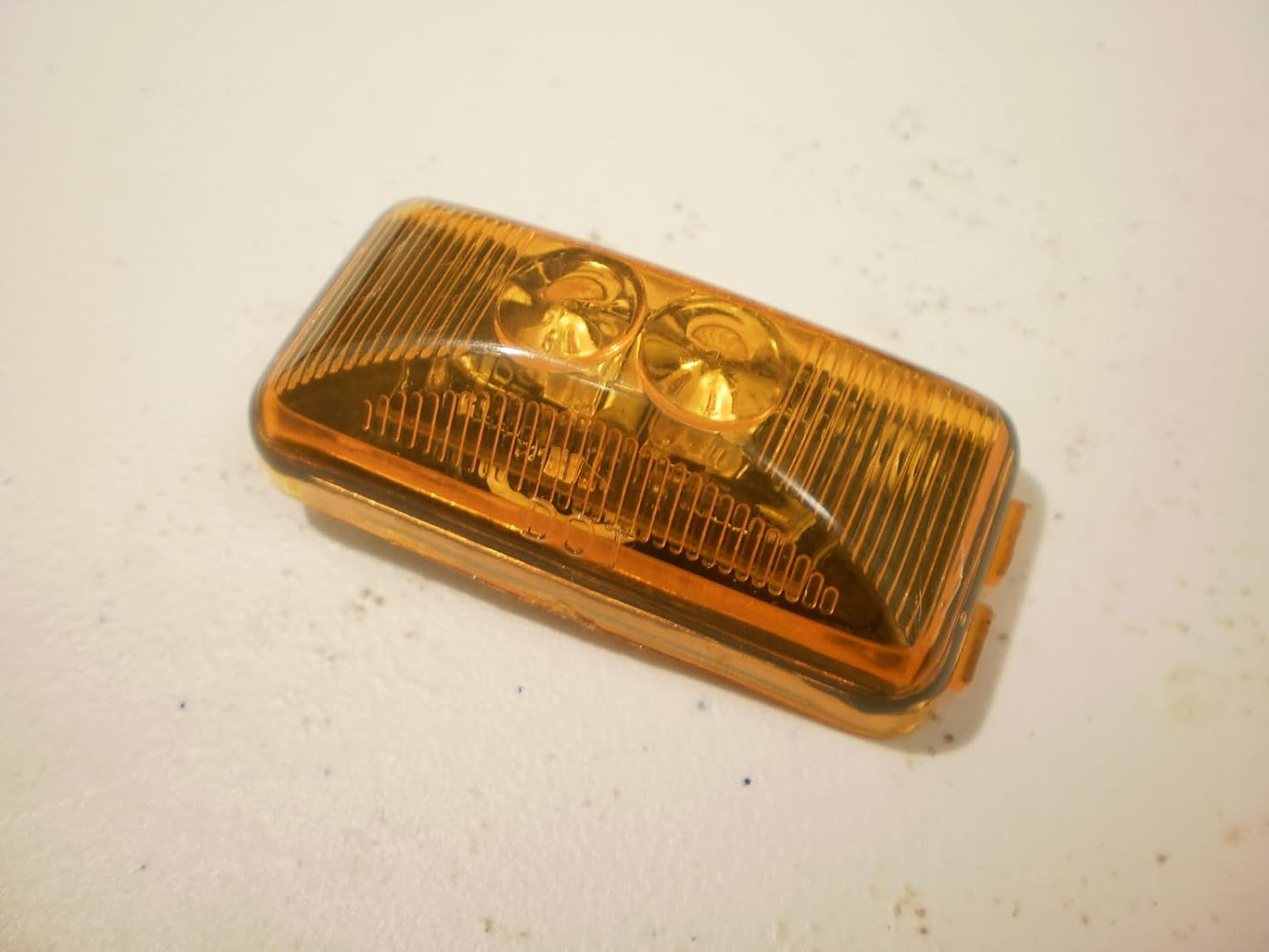 1.2 x 2.5 Amber LED Snap in Trailer Marker Light Truck Camper Horse RV