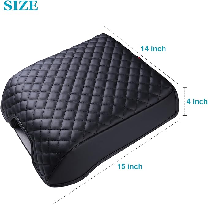 Center Console Cover for Ford F150 2015-2020, Armrest Cover for F250 F350 F450 - Image 7