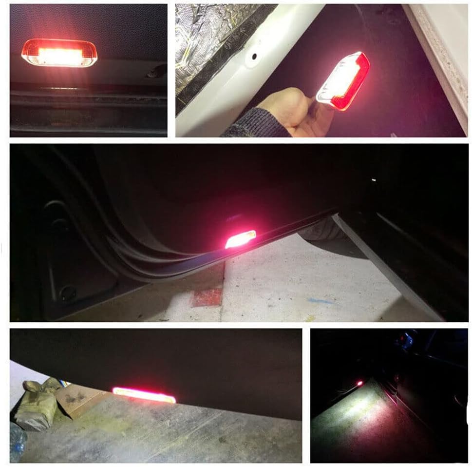 2Pcs LED Courtesy Door Light for Volkswagen Beetle Golf MK3 MK4 Jetta MK3 MK4 White LED Courtesy Projector Under Door Warming Lamps