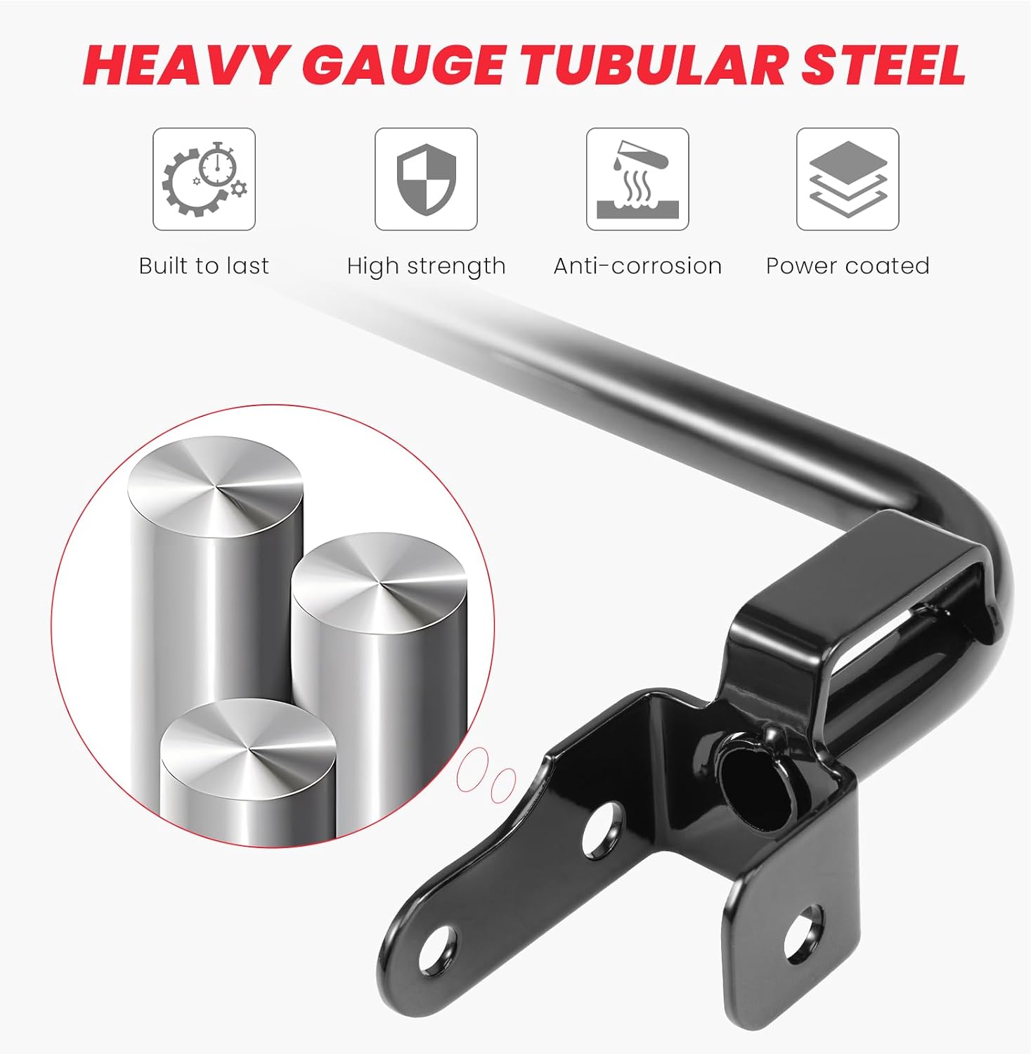 2014-2026 Rear Saddlebag Guard Crash Bar for Harley Touring Street Glide Road Glide Road King Electra Glide w/Cash Bar Support Bracket Kit