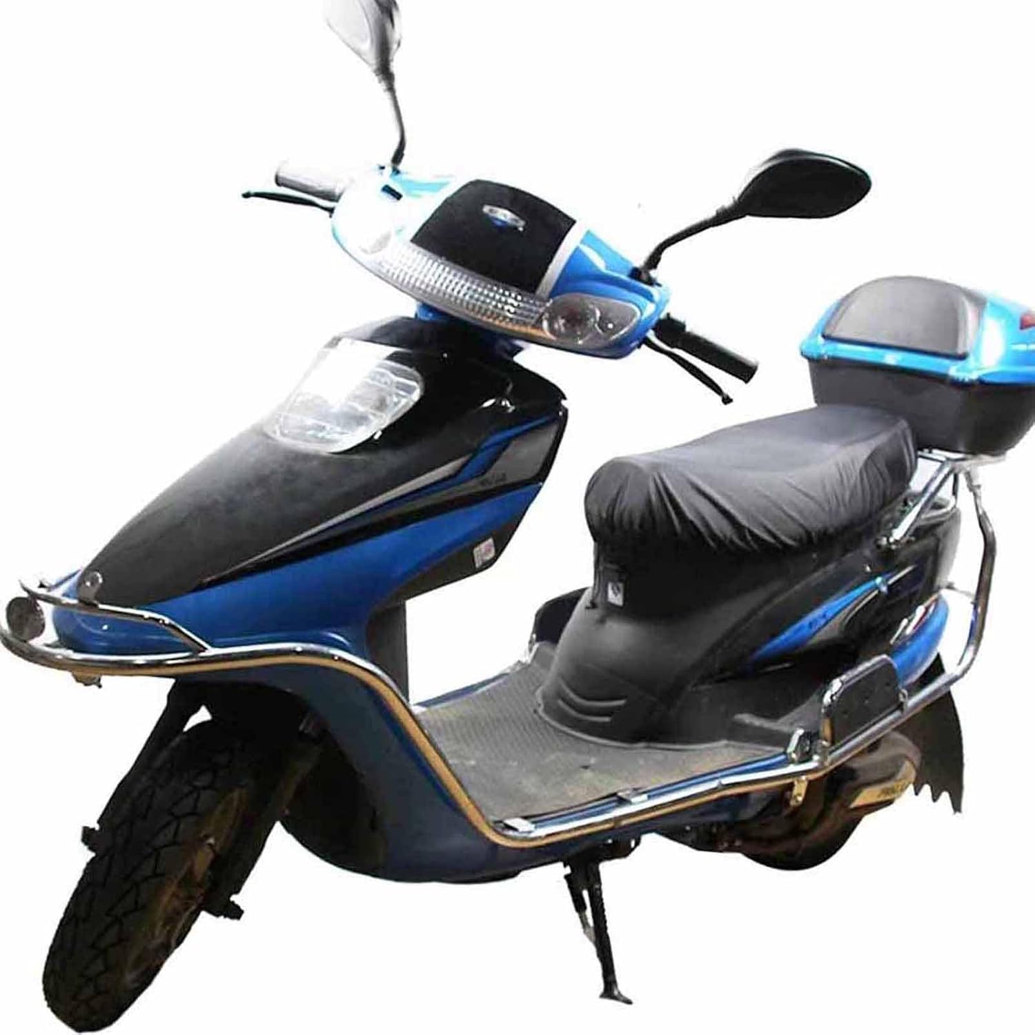 aqxreight Universal 210D Oxford Cloth Motorcycle Sunscreen Seat Cover Cap Water Proof Scooter Cushion Cover Seat Scooter Sun Pad Protector (L)