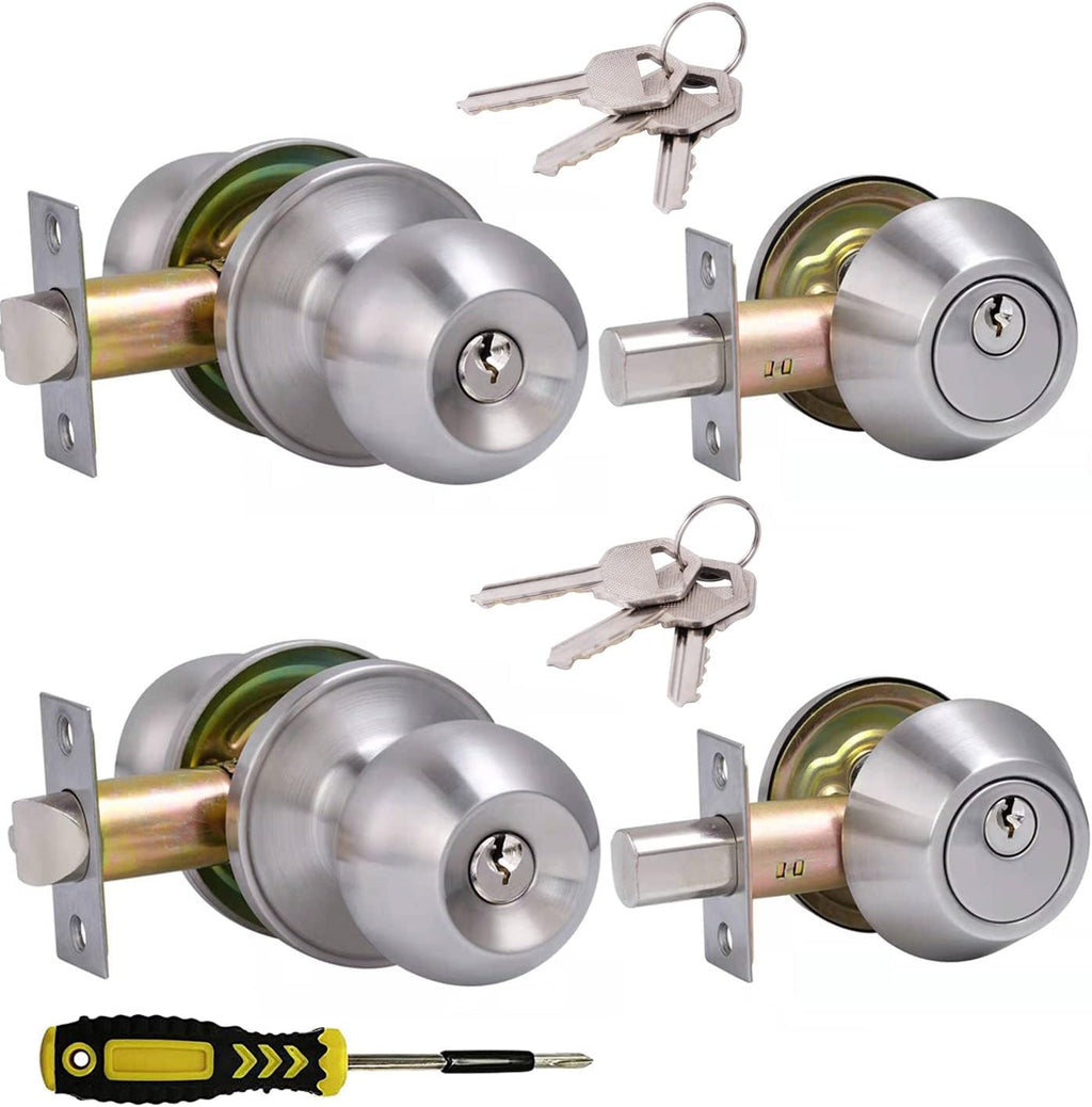 lanwandeng 2 sets all keyed same entry door, main product view