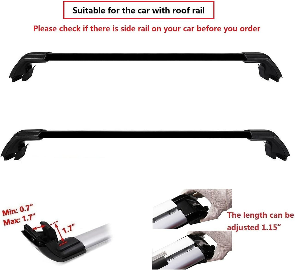 Cargo Racks for 2016-2022 Lexus RX RX350 RX450H RX350L RX450HL Roof Rack Cross Bars Rail Luggage Carrier Lockable Accessories