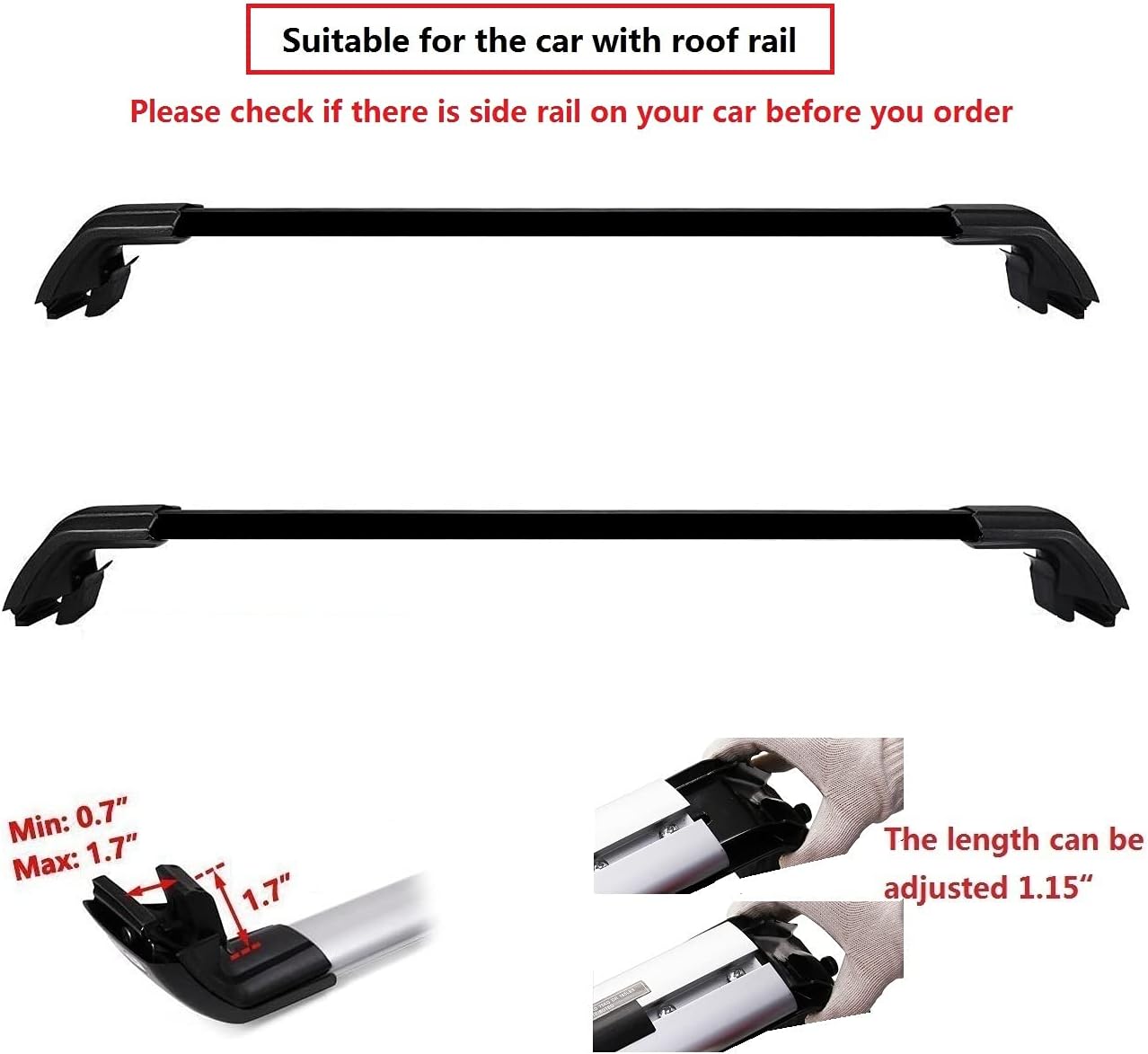 Cargo Racks for 2016-2022 Lexus RX RX350 RX450H RX350L RX450HL Roof Rack Cross Bars Rail Luggage Carrier Lockable Accessories