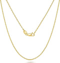 14k gold necklaces for women men 1.1/1.2/1.3mm cable, main product view