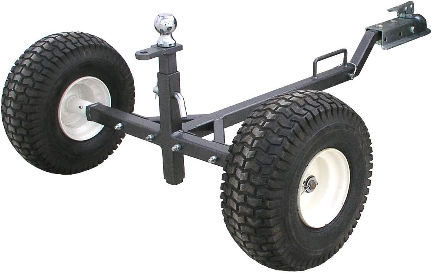 Tow Tuff TMD-800ATV ATV Weight Distributing Adjustable Trailer Dolly , Black, 800 lb Capacity/2 Wheels