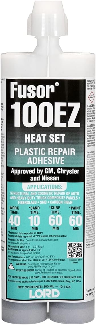 lord fusor 100 ez plastic repair adhesive 7.1oz, main product view