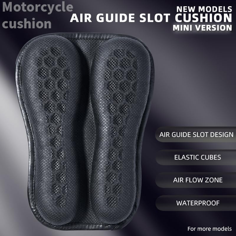 Motorcycle Seat Cushion for Can-Am Spyder RT 2010-2026,Gel Seat Cover Breathable Honeycomb Design for Long Rides Comfortable Padding Unique Look