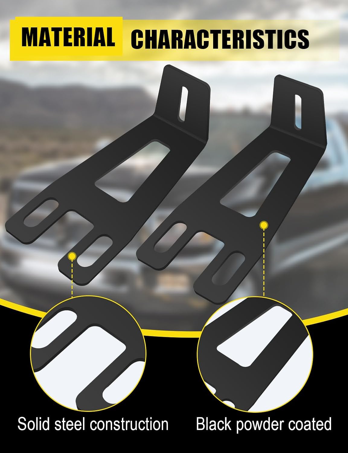 20’’Led Light Bar Hidden Bumper Mounting Brackets Compatible with 2003-2014 Dodge Ram 2500/3500