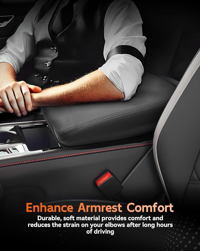 CDEFG for Volkswagen Atlas 2024 2025 Center Console Cover Armrest Box Cover for - Image 5