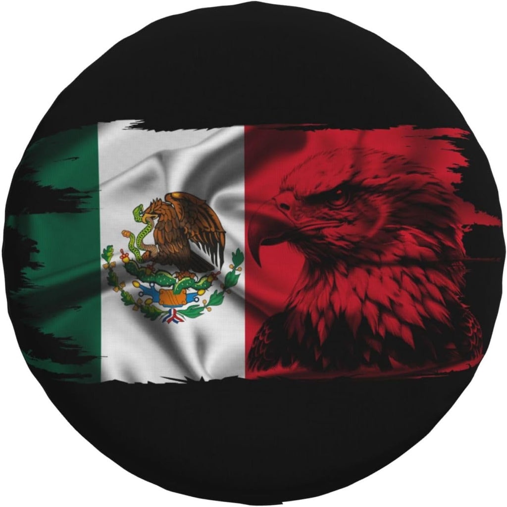 Mexico Eagle Flag Car Tire Dust Cover for Your SUV, Jeep, Rv, Trailer, Truck