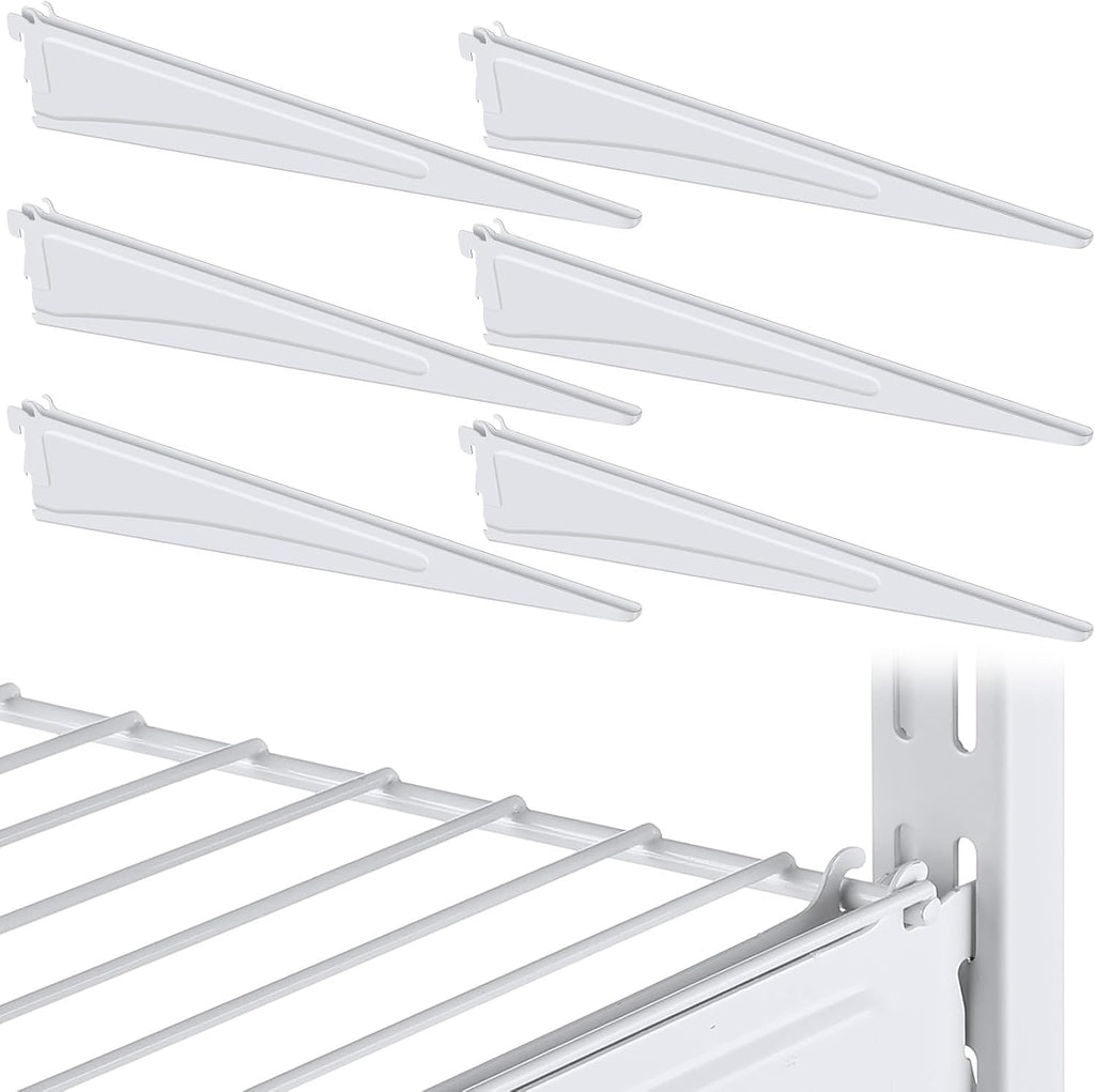 wonderjune 6 pcs adjustable locking shelf bracket 16, main product view